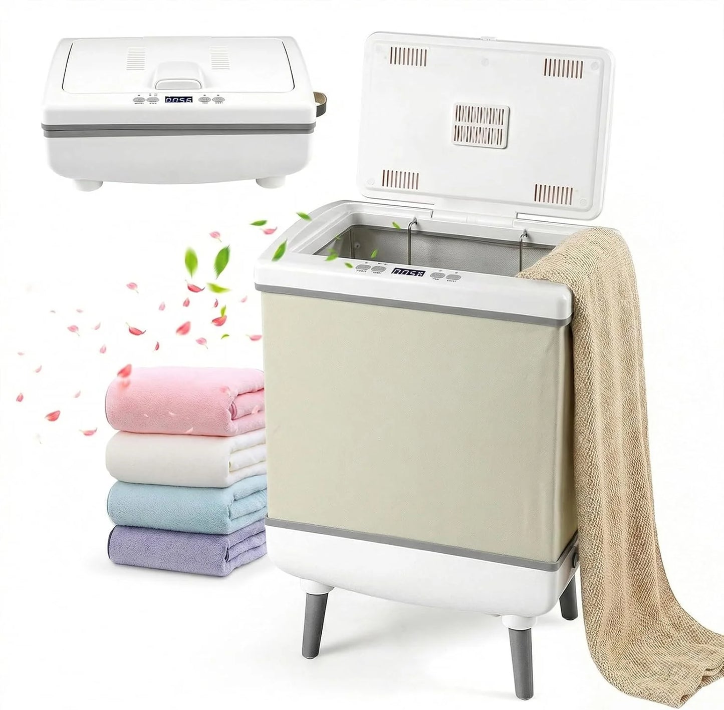 Tangkula 35L Large Towel Warmer with Heating and Drying Modes for Bathroom