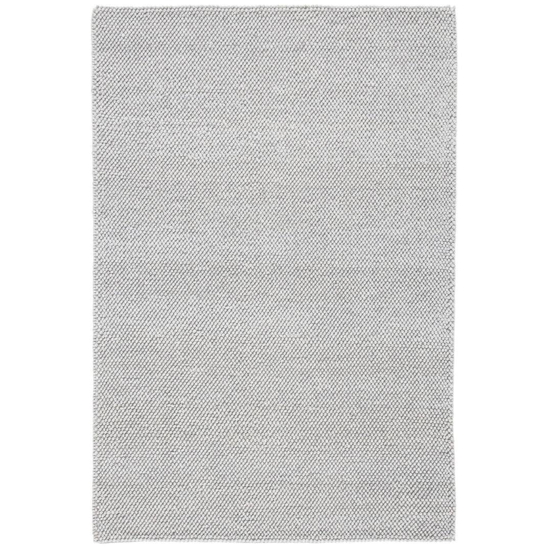 Almus Handmade Tufted Wool Silver Area Rug Beachcrest Home Rug Size: Rectangle 6' x 9'