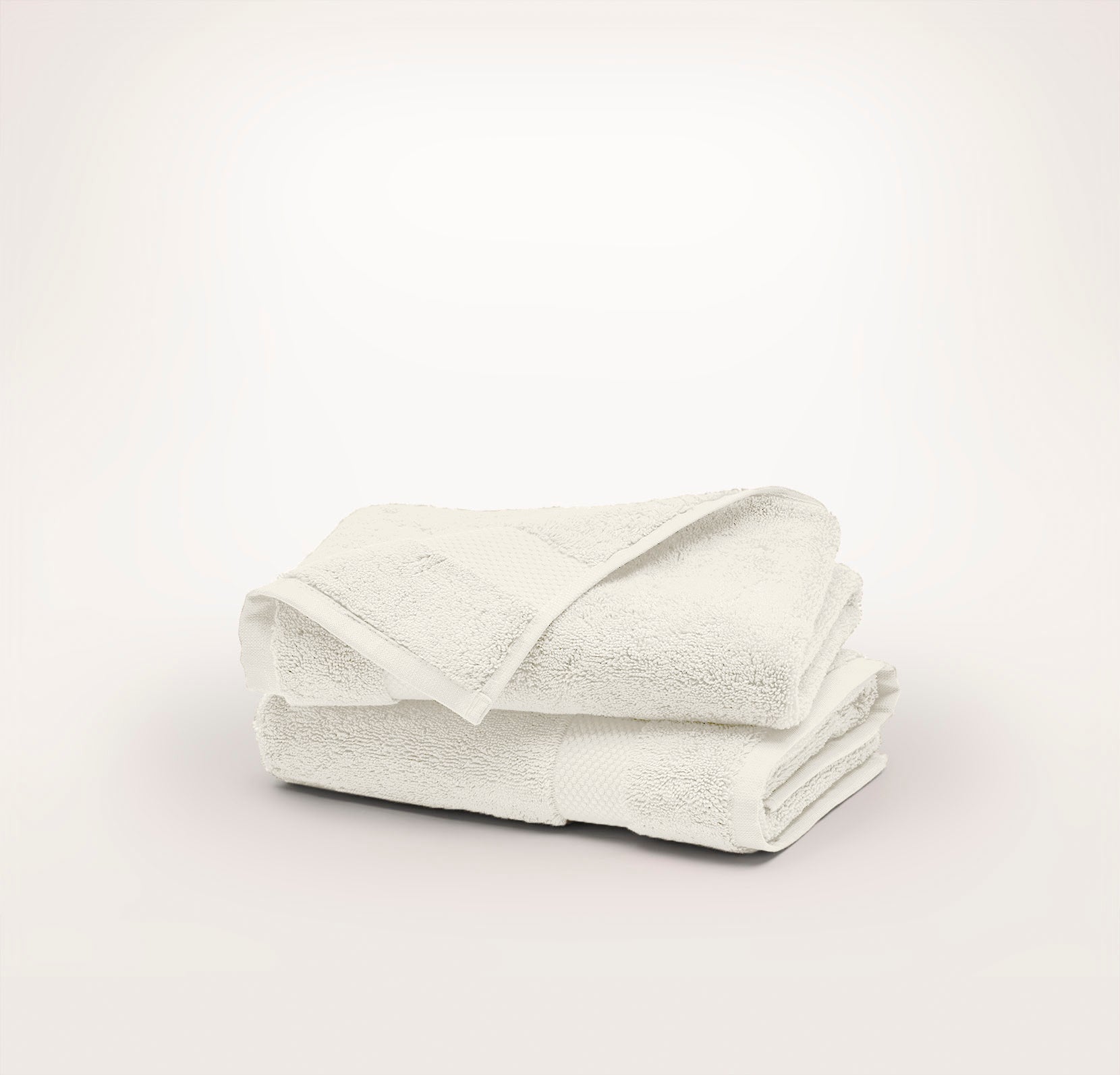 Plush Hand Towels (Pair) - Cream