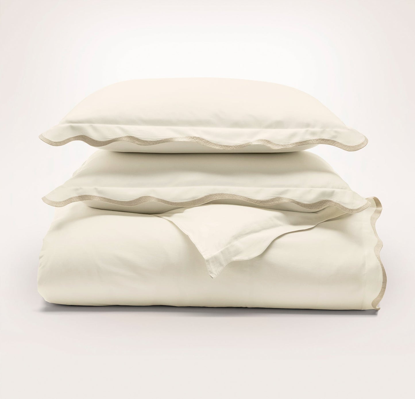 Percale Embellished Duvet Set