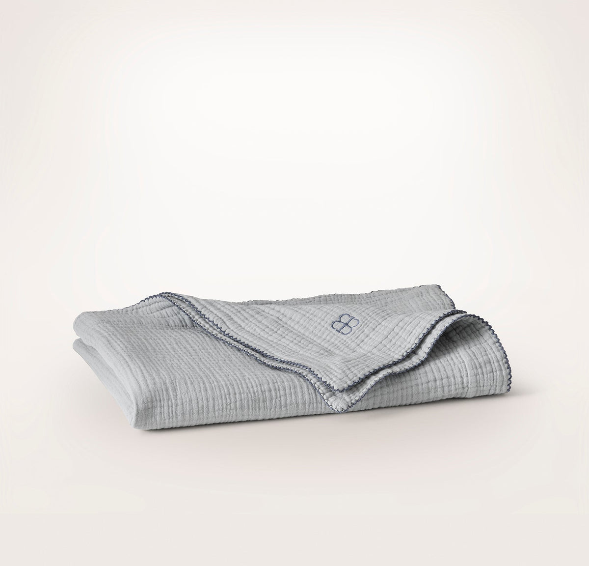 Dream Baby Blanket - Shore/Bluestone Picot